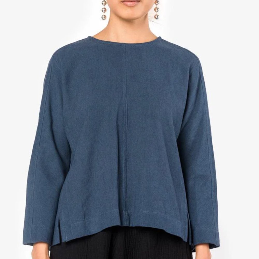 Black Crane open back top in Midnight